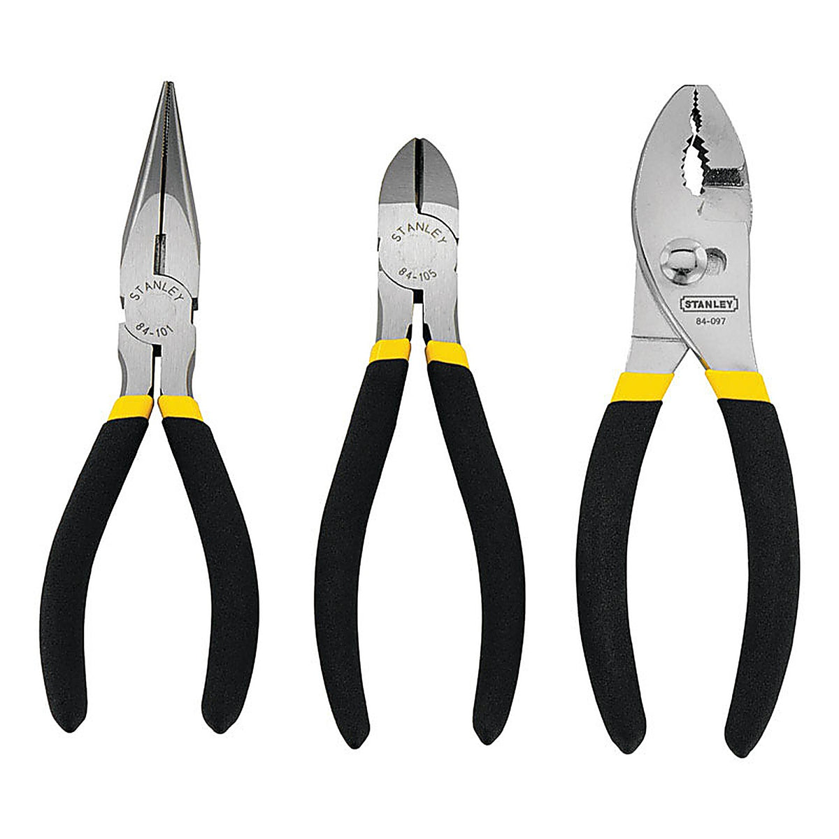 Stanley - 84-114 - 3 Piece Drop Forged Steel Pliers Set 6 In. L