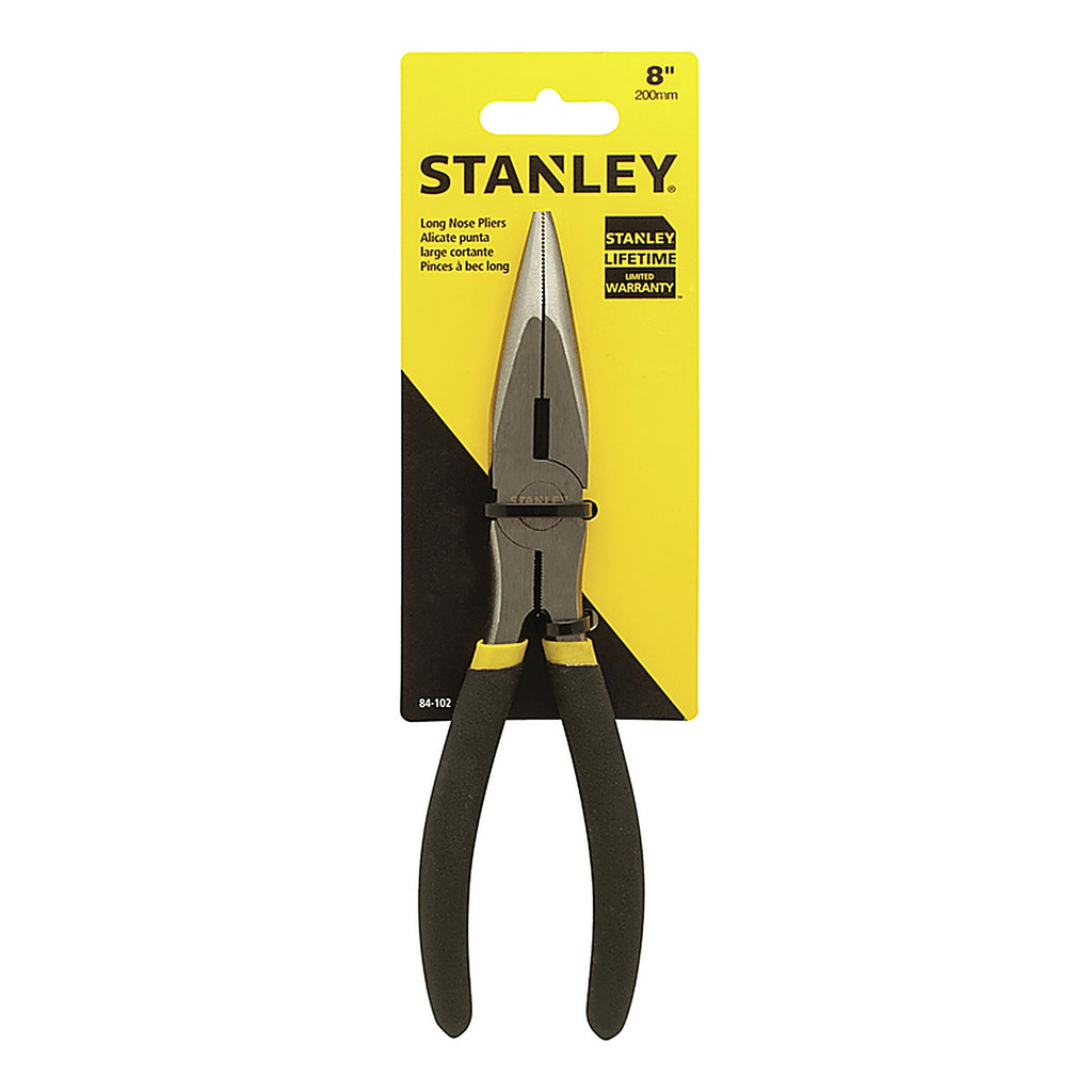 Stanley - 84-102 - 8 In. Steel Fixed Joint Long Nose Pliers