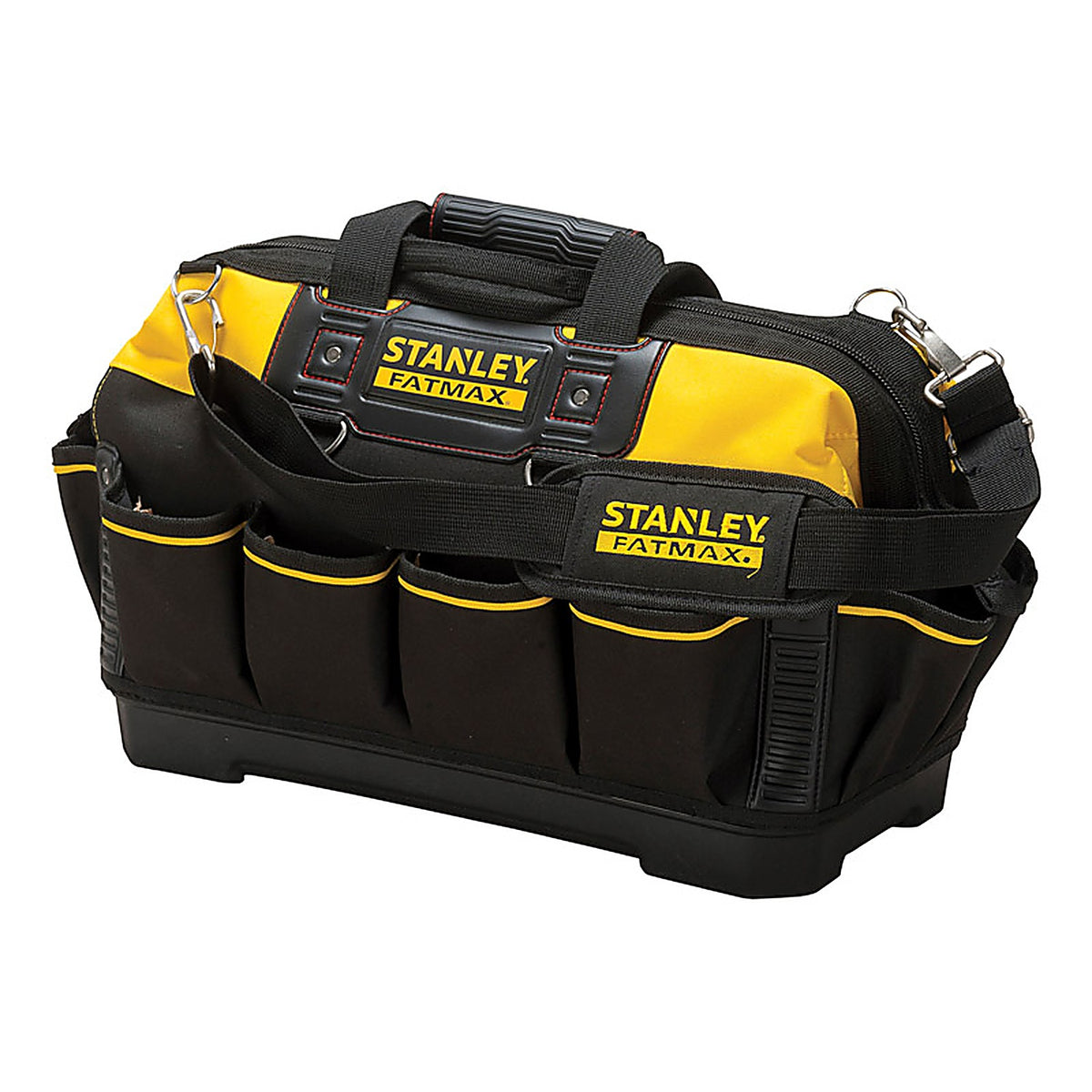 Stanley - 518150M - Fatmax 10 In. W X 12 In. H Polyester Tool Bag 16 Pocket Black/Yellow 1 Piece