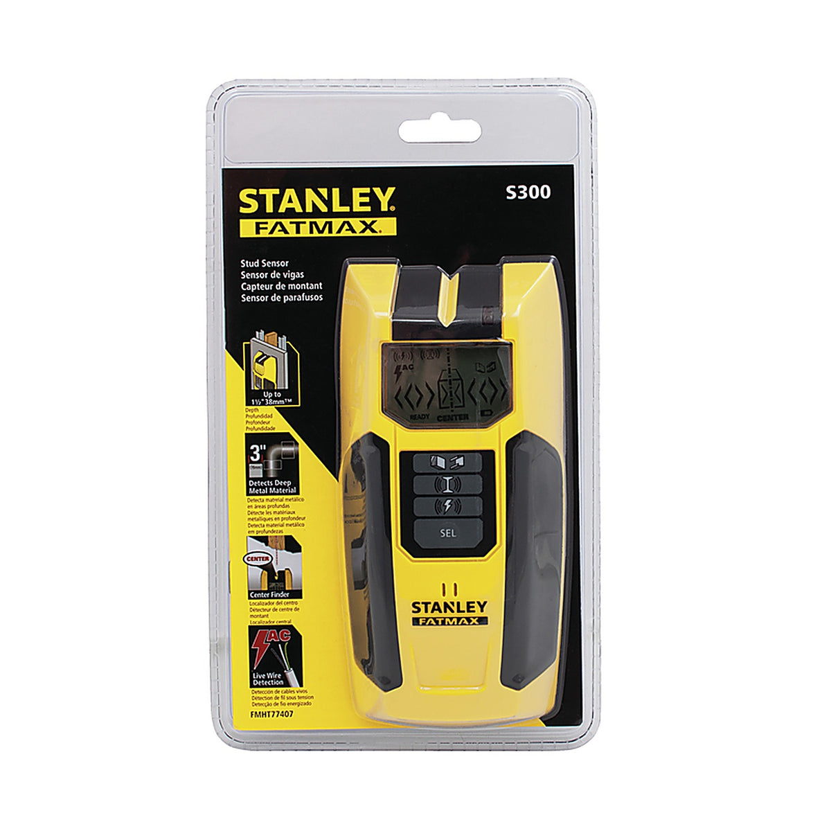 Stanley - FMHT77407 - Fatmax 300 6-1/2 In. L X 5 In. W Stud Sensor 1-1/2 In. 1 Piece