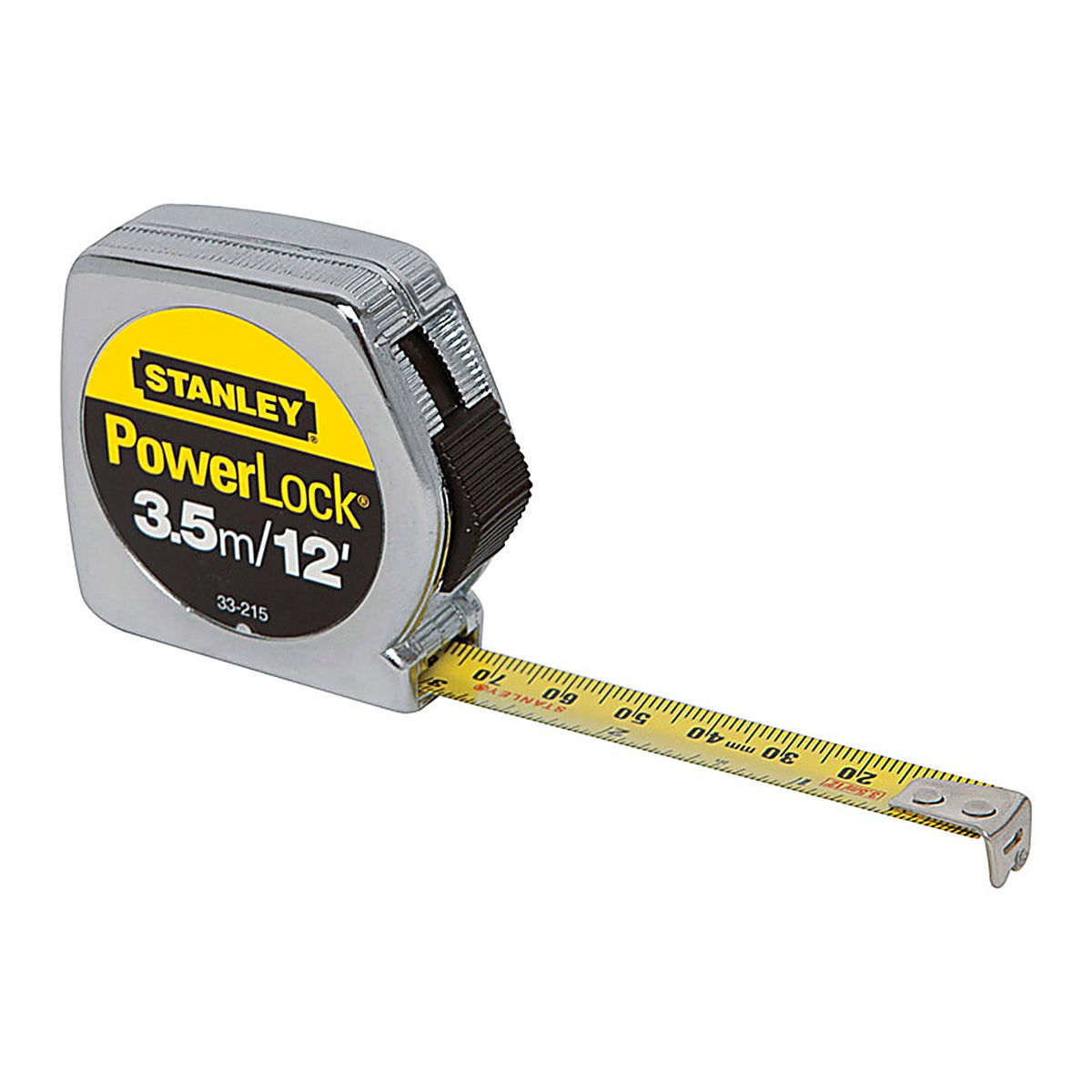 Stanley - 33-215 - Powerlock 12 Ft. L X 0.5 In. W Compact Tape Measure 1 Pack
