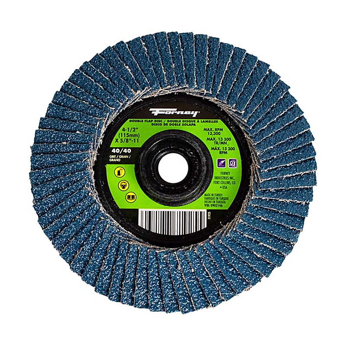 Forney 71925 4-1/2 in. D X 1/4 in. thick T Metal Grinding Wheel 1 pc