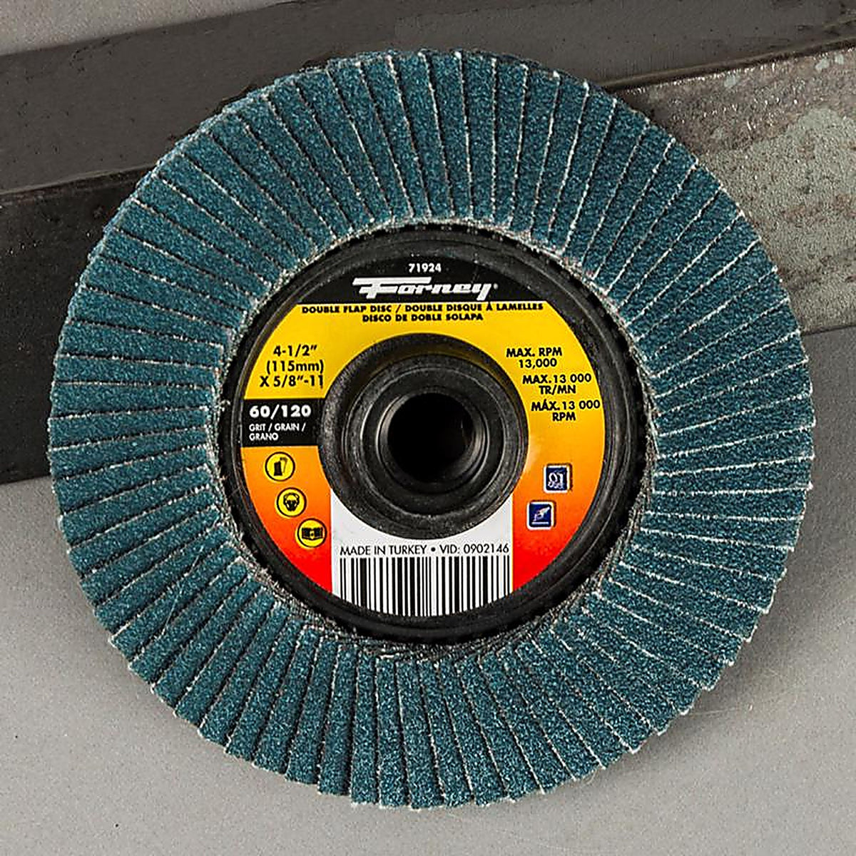 Forney 71924 4-1/2 in. D X 1/4 in. thick T Metal Grinding Wheel 1 pc
