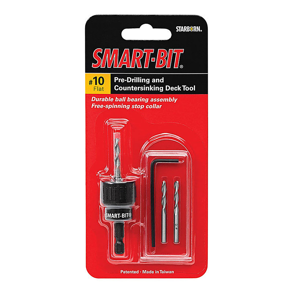 Starborn - BDA146 - Smart-Bit #10 Stainless Steel Pre-Drilling and Countersinking Tool 4 Piece