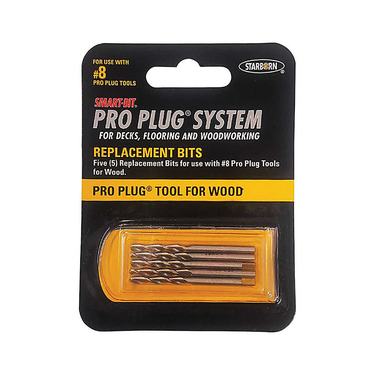 Starborn - BDA261C - Pro Plug Stainless Steel Drill Bit Set HEX Shank 5 Piece