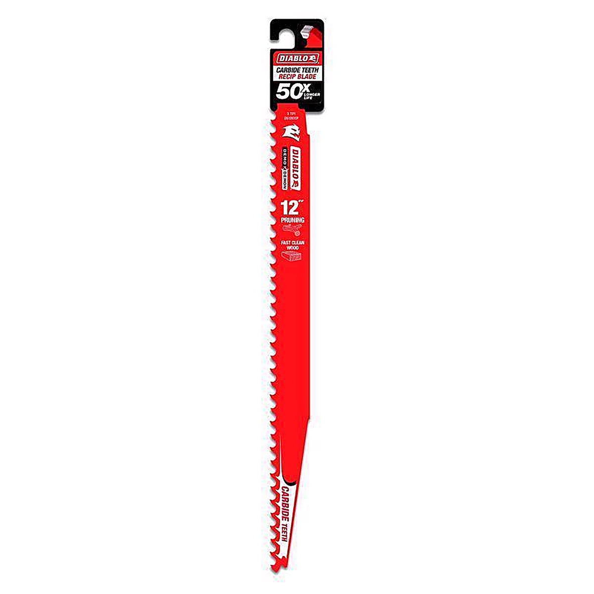 Diablo DS1203CP Demo Demon 12 in. Carbide Tipped Reciprocating Saw Blade 3 TPI 1 pk