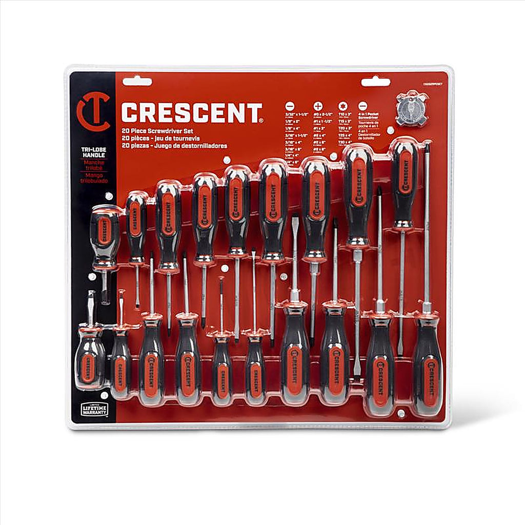 Crescent - CSDS20PCSET - Assorted Screwdriver Set 20 Piece