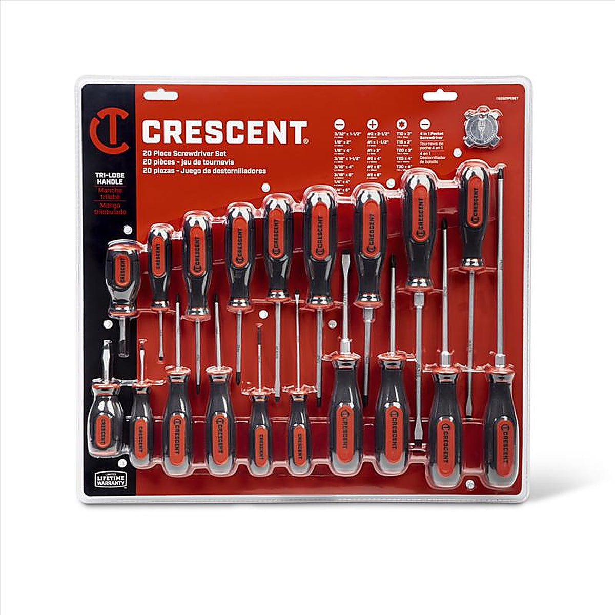 Crescent - CSDS20PCSET - Assorted Screwdriver Set 20 Piece