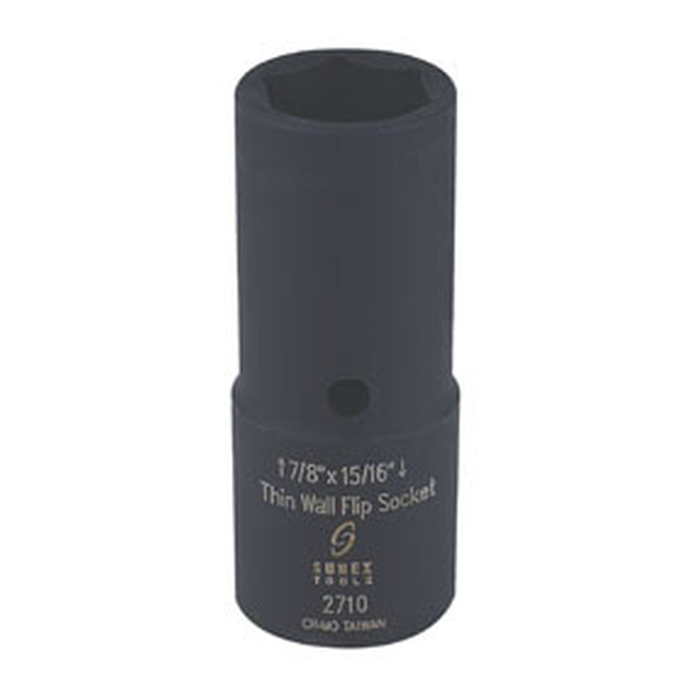 Sunex Tools - 2710 - 1/2 Inch Drive, 7/8 Inch X 15/16 Inch Thin Wall Flip Socket