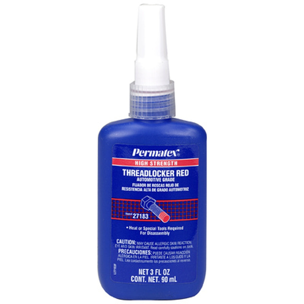 Permatex 27183 High Strength Threadlocker RED, 90 ml bottle