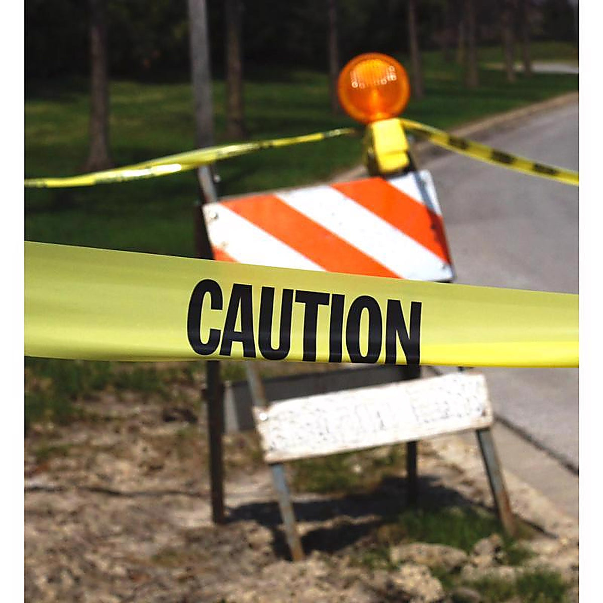 C.H. Hanson 15001 200 ft. L x 3 in. W Plastic Caution Barricade Tape Yellow