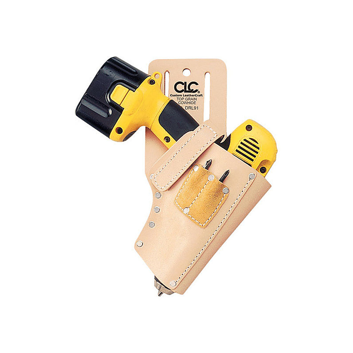 CLC DRL91 3 pocket Leather Tool Holder 8.5 in. L X 12 in. H Tan