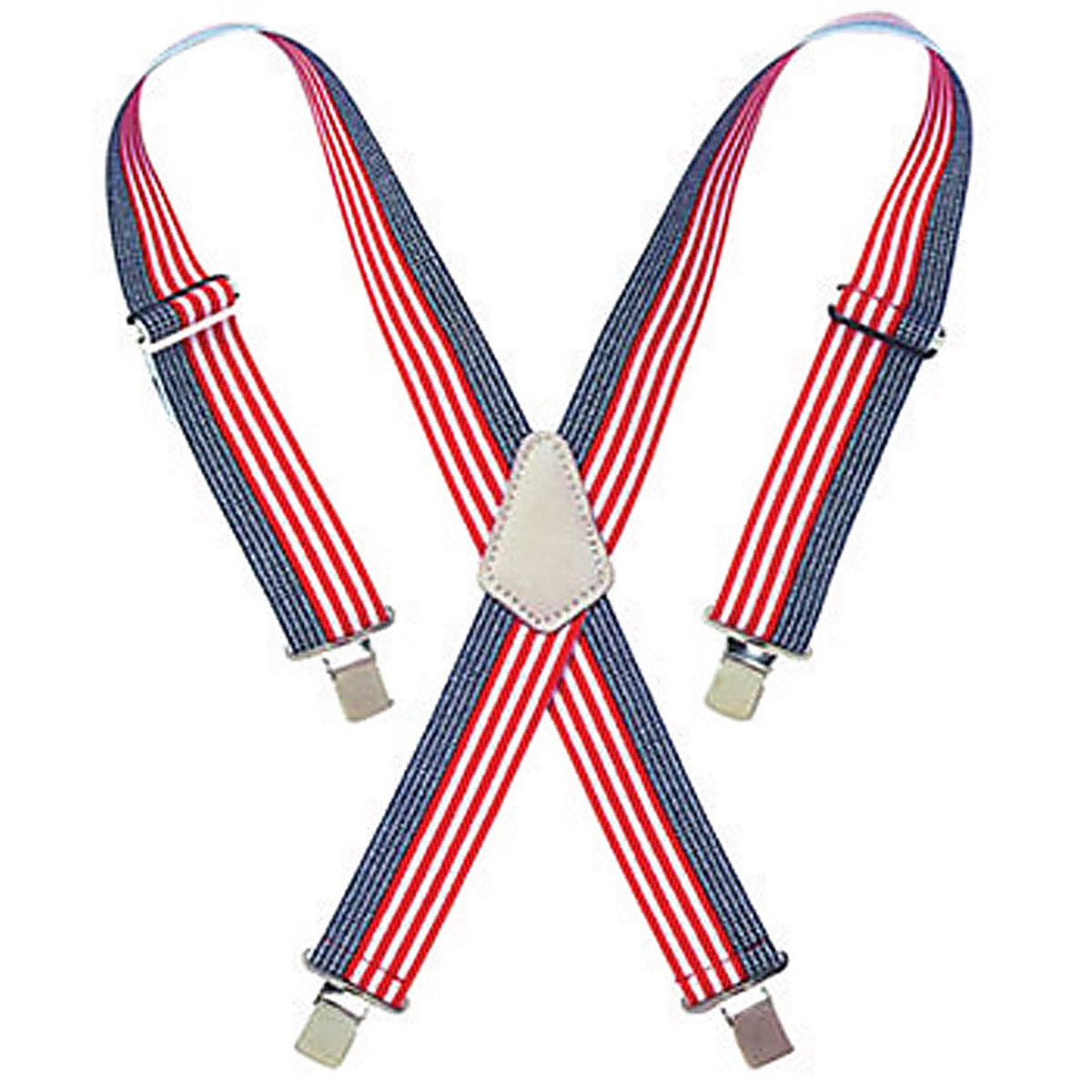 CLC 110USA-CS 2 in. W Nylon Suspenders Blue/Red/White 1 pair