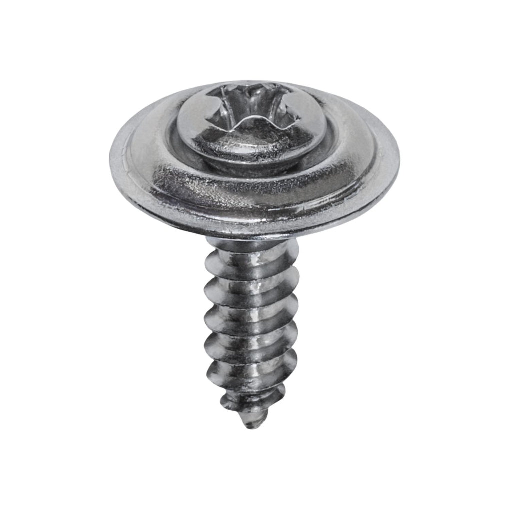 Auveco 2771 8 X 5/8in. Phillips Oval Head Sems Tapping Screw Countersunk Chrome