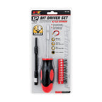 Performance Tool - W1728 - Phillips/Slotted/Star Bit Driver 12 Piece