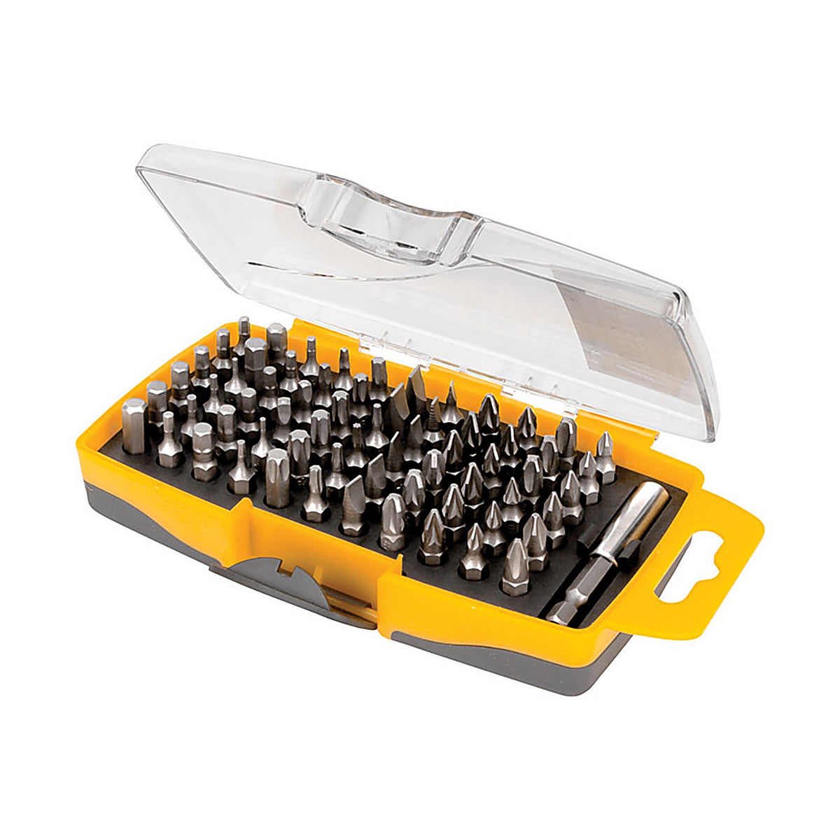 Performance Tool - W9172 - Assorted 1 In. L Driver Bit Set Chrome Vanadium Steel 67 Piece