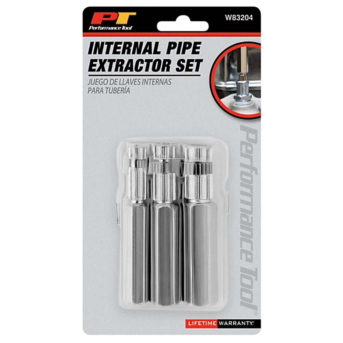 Performance Tool - W83204 - Internal Pipe Wrench 7.6 In. L 3 Piece
