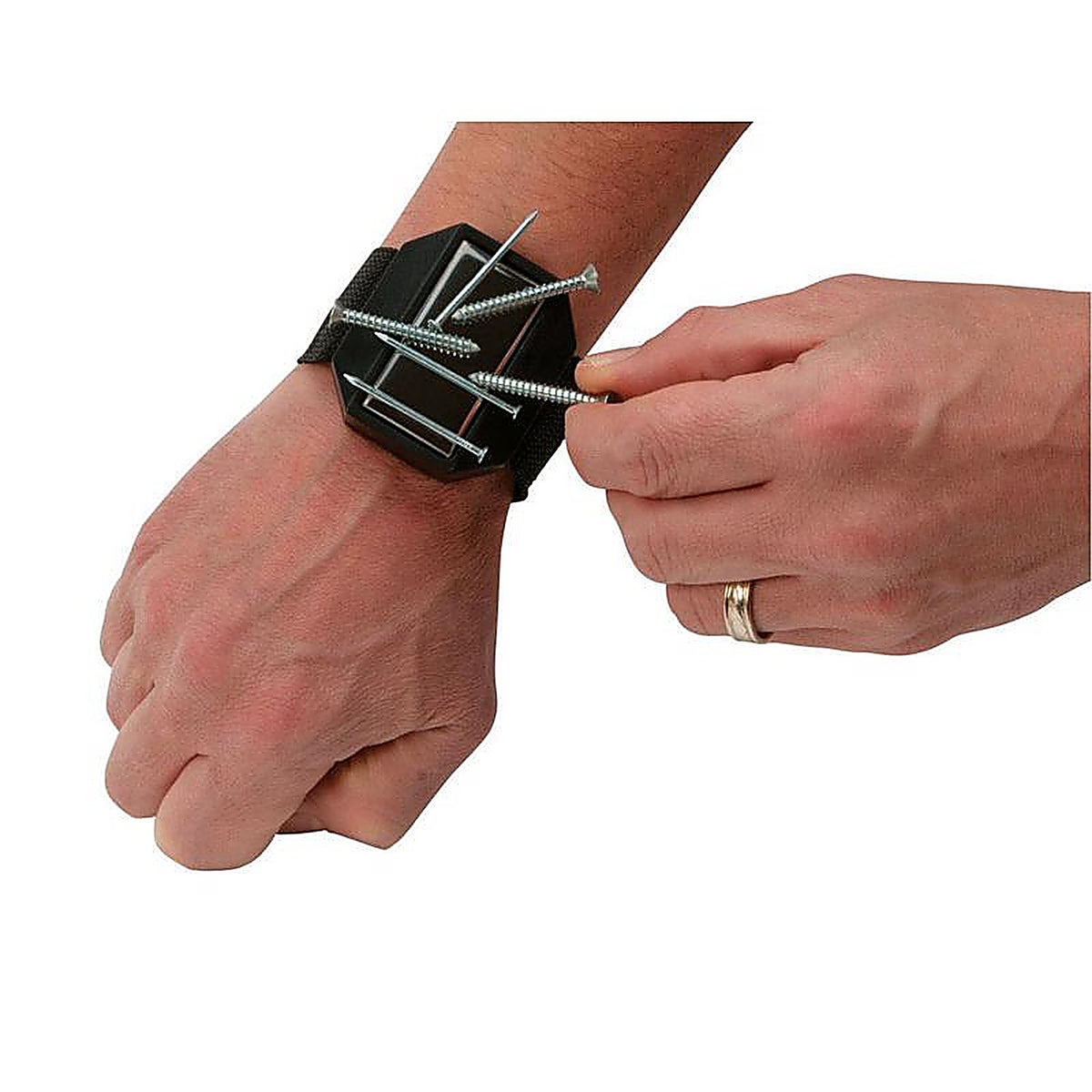 Performance Tool - W1275 - 7.50 In. L X 5 In. W Black Magnetic Wristband 1 Piece
