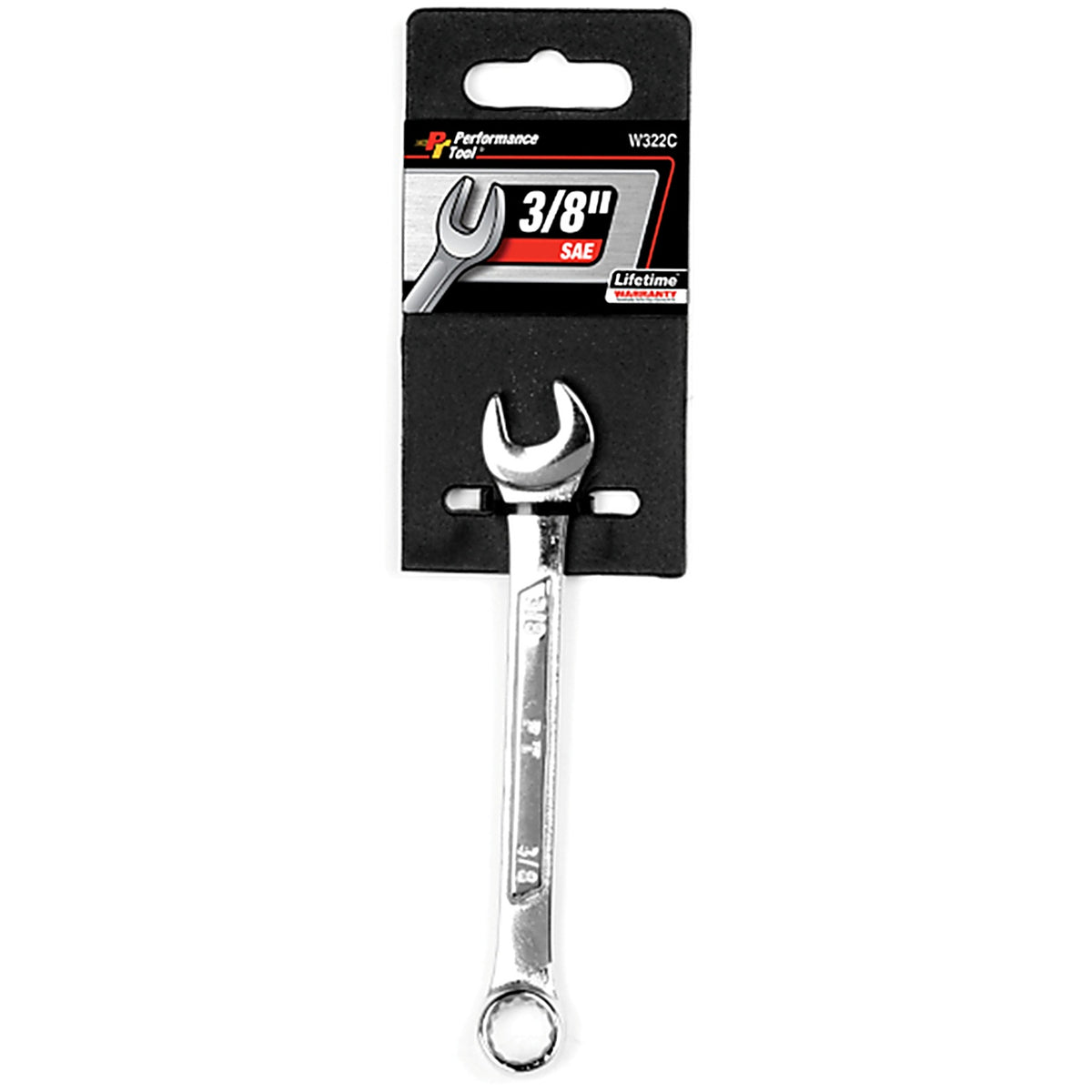 Performance Tool - W322C - 3/8 In. X 3/8 In. 12 Point SAE Combination Wrench 1 Piece