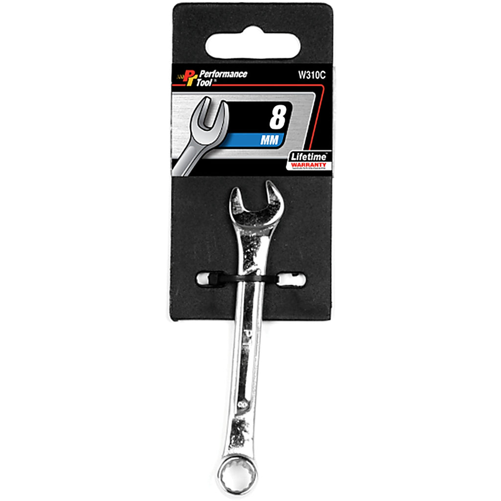 Performance Tool - W310C - 8 MM X 8 MM 12 Point Metric Combination Wrench 1 Piece