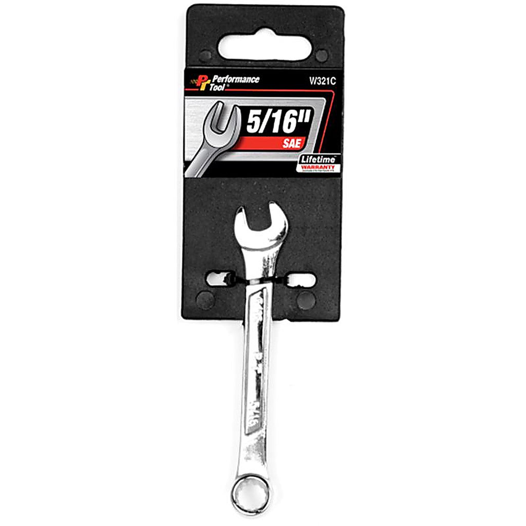 Performance Tool - W321C - 5/16 In. X 5/16 In. 12 Point SAE Combination Wrench 1 Piece
