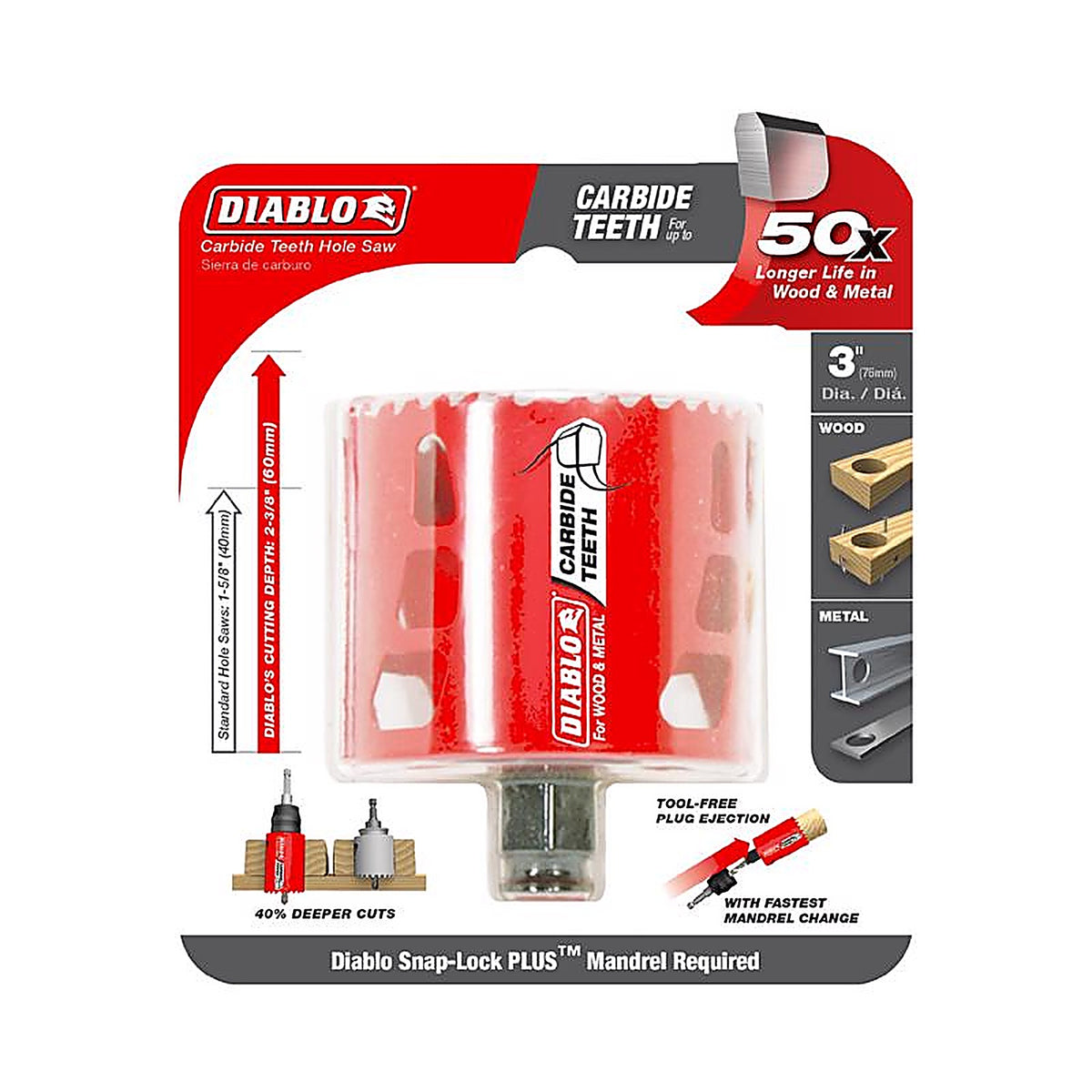 Diablo DHS3000CT 3 in. Carbide Tipped Diablo