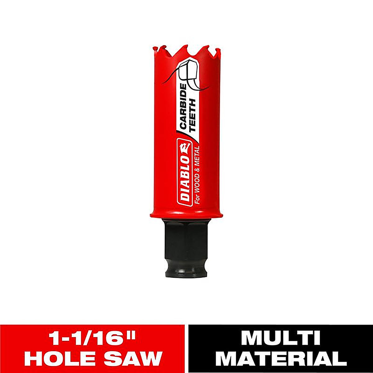 Diablo DHS1063CT 1-1/16 in. Carbide Tipped Mandrel Hole Saw 1 pc
