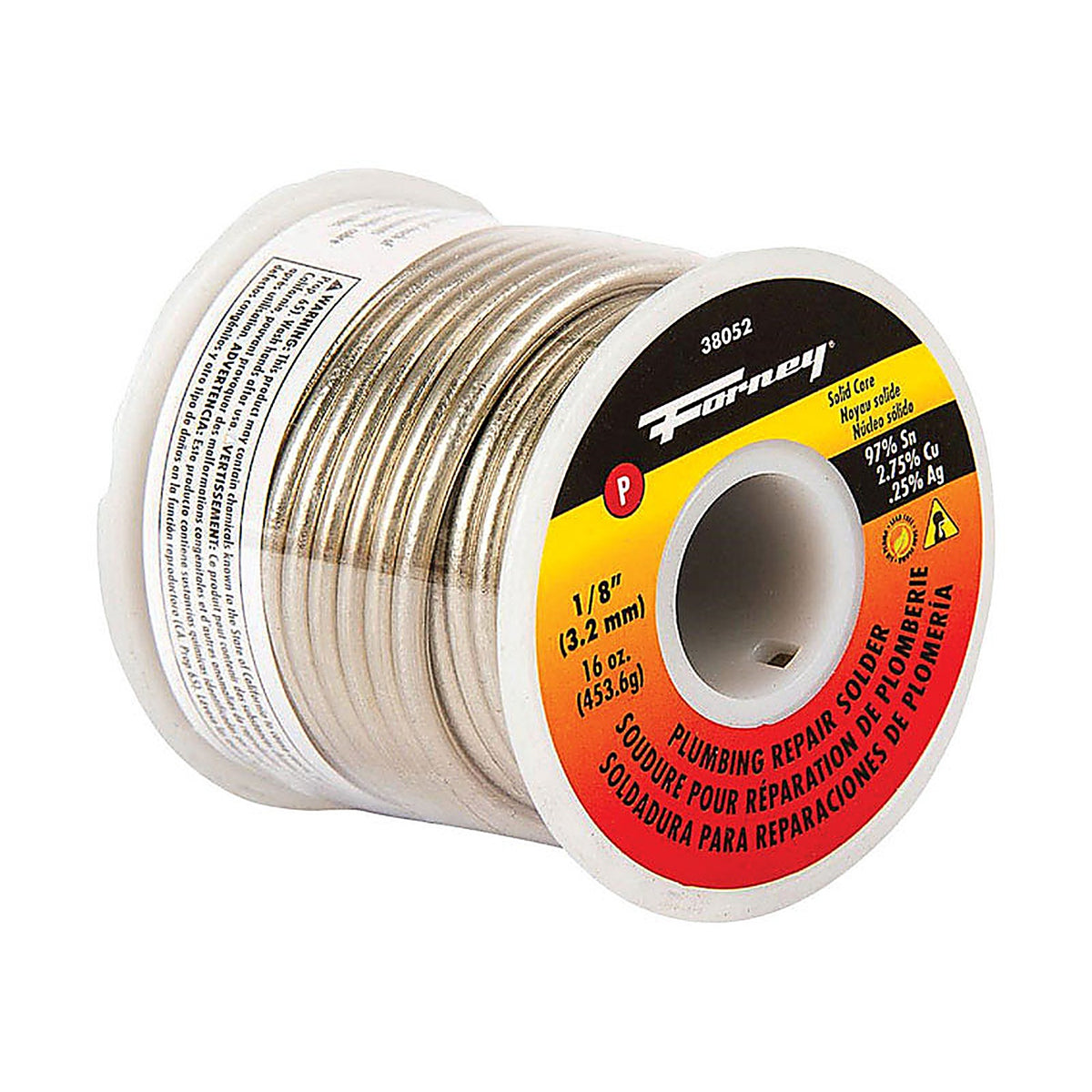 Forney 38052 16 oz Lead-Free Plumbing Wire Solder 1/8 in. D Tin/Copper/Silver 95/5 1 pc