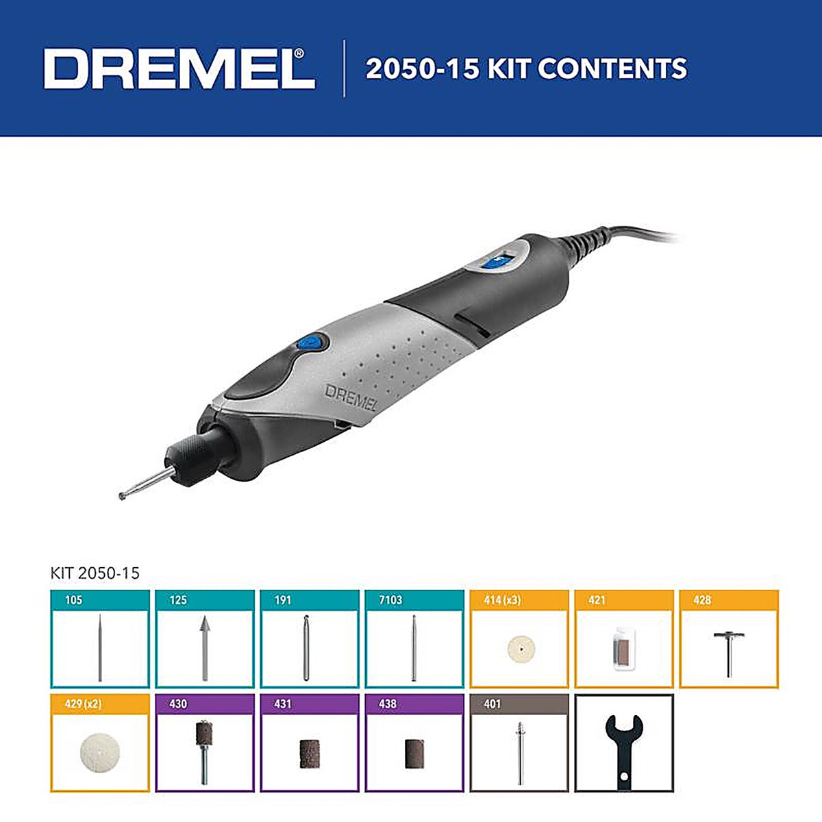 Dremel - 2050-15 - Stylo+ 0.5 Amps Corded Versatile Craft Rotary Tool