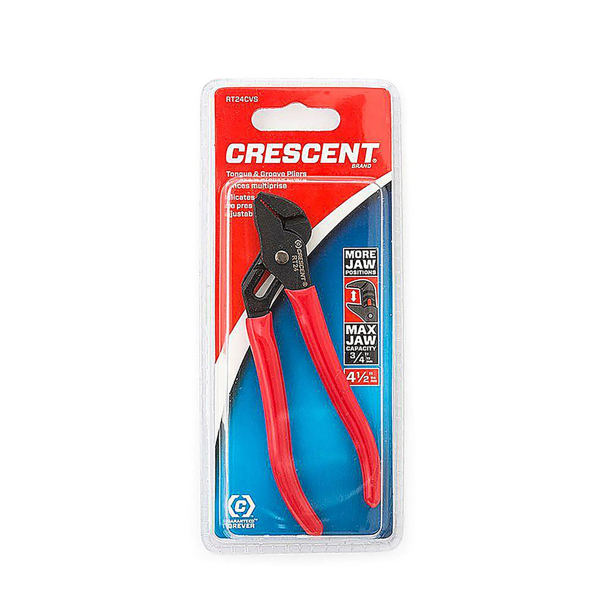 Crescent - RT24CVS-05 - 4-1/2 In. Alloy Steel Mini Tongue and Groove Pliers