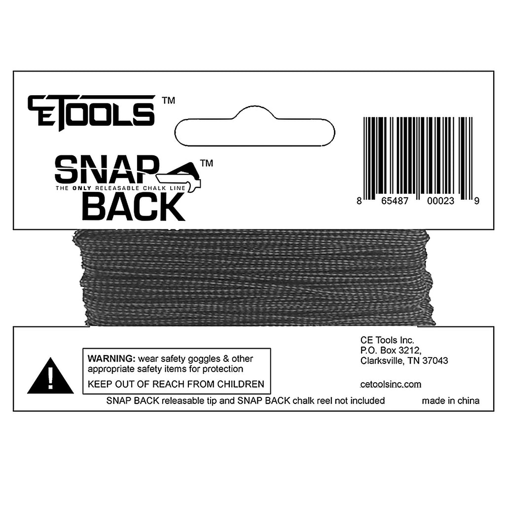 CE Tools - CET105 - Snapback Braided Replacement Chalk String 50 Ft.