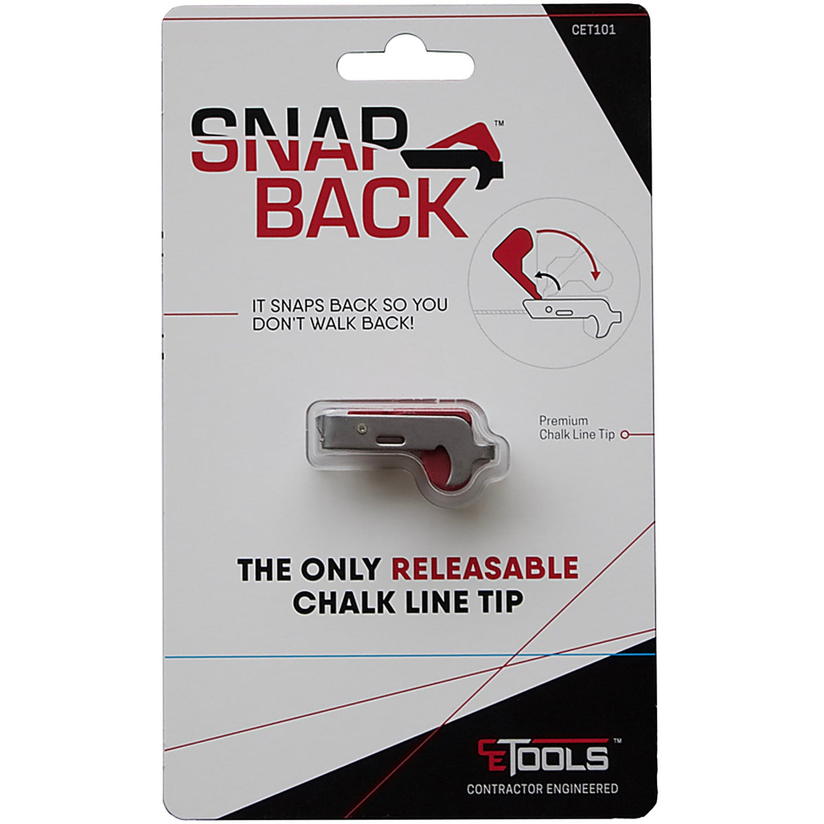 CE Tools - CET101 - Snapback Releasable Chalk Line Tip
