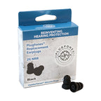Plugfones - PRP-SB10 - Comfortiered 27 Db Silicone Replacement Tip Replacement Ear Plugs Black 5 Pair