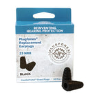 Plugfones - PRP-FB10 - Comfortwist 29 Db Soft Foam Replacement Tip Replacement Ear Plugs Black 5 Pair