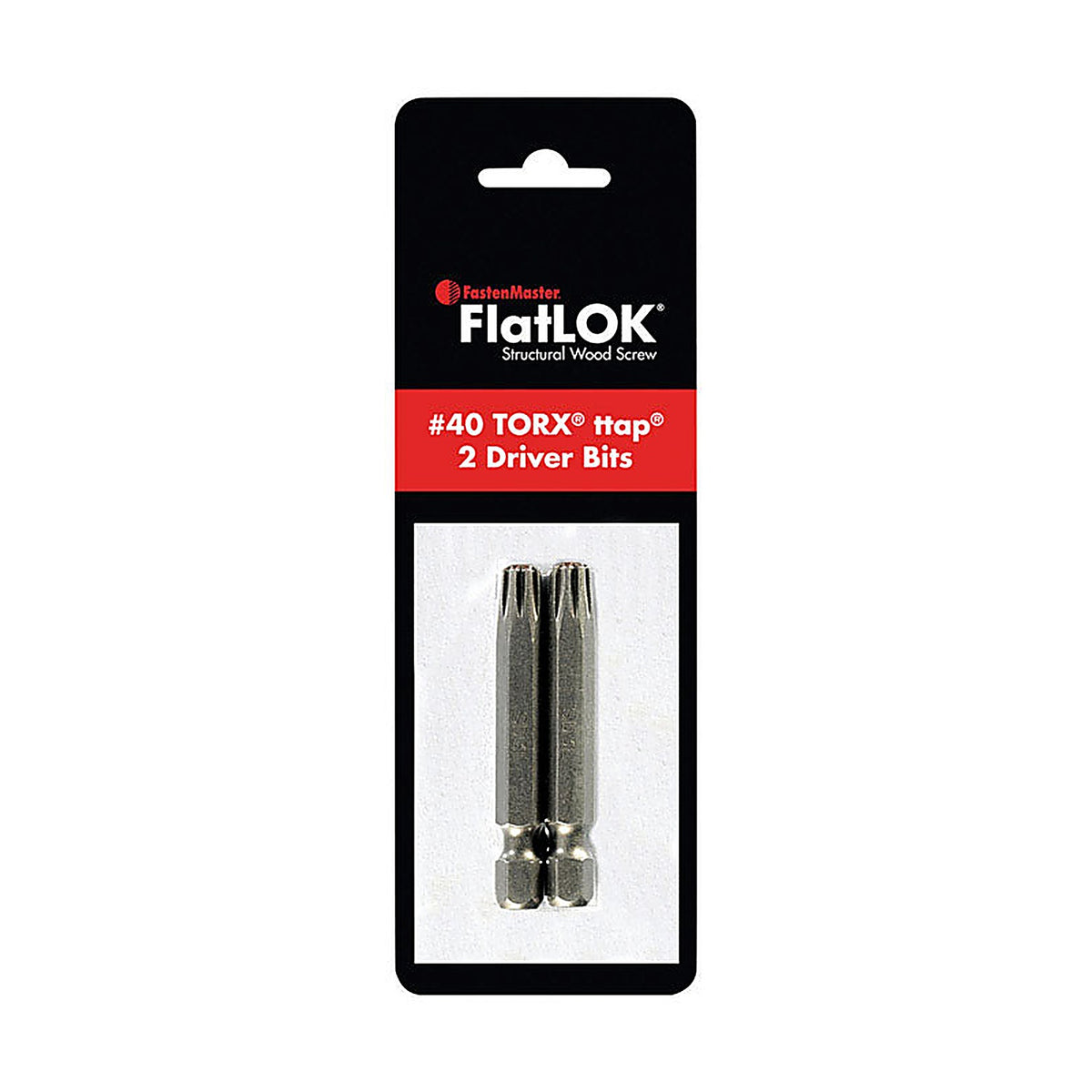 Fastenmaster - FMTTAPT40BIT2PK - Flatlok Torx Ttap No. 40 X 2 In. L Driver Bit Steel 2 Piece