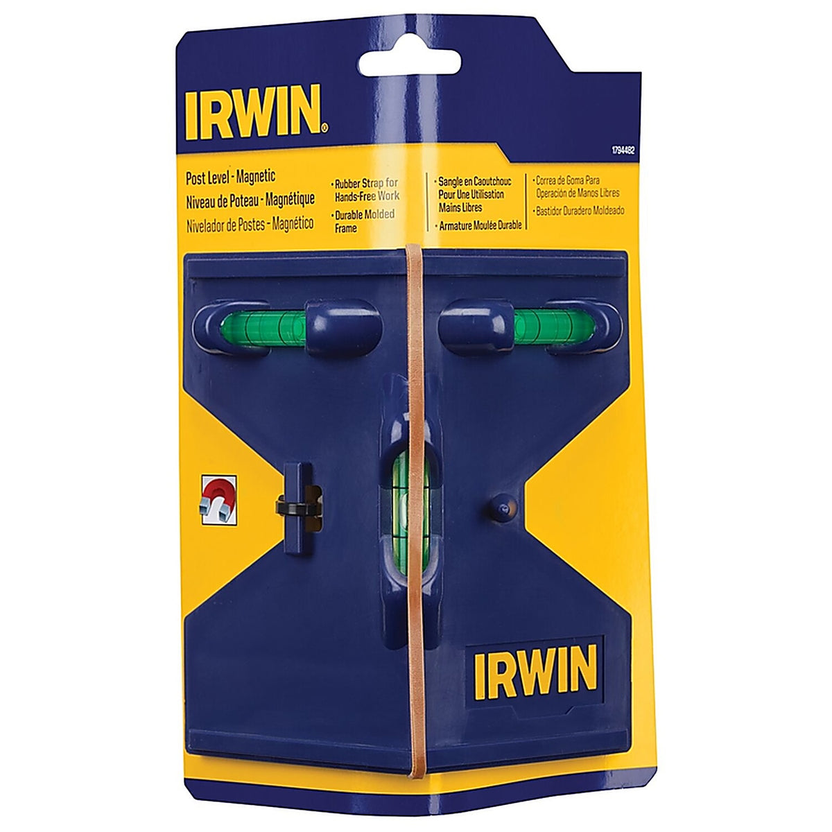 Irwin - 1794482 - 5.50 In. Plastic Magnetic Post Level 3 Vial