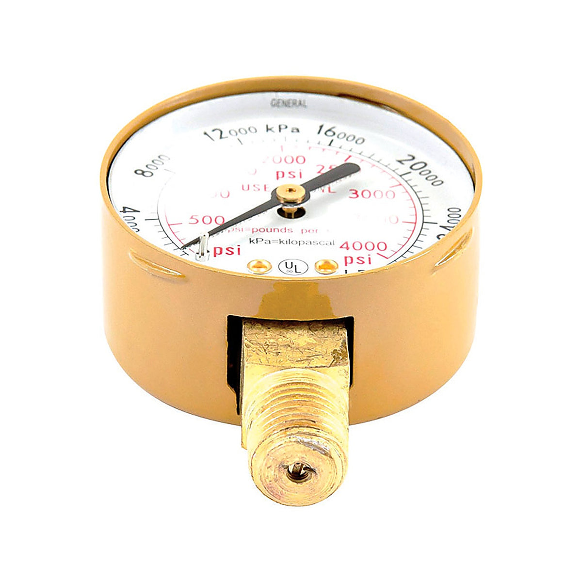 Forney 87727 5.75 in. L X 3.88 in. W Oxygen Gauge Brass 1 pk