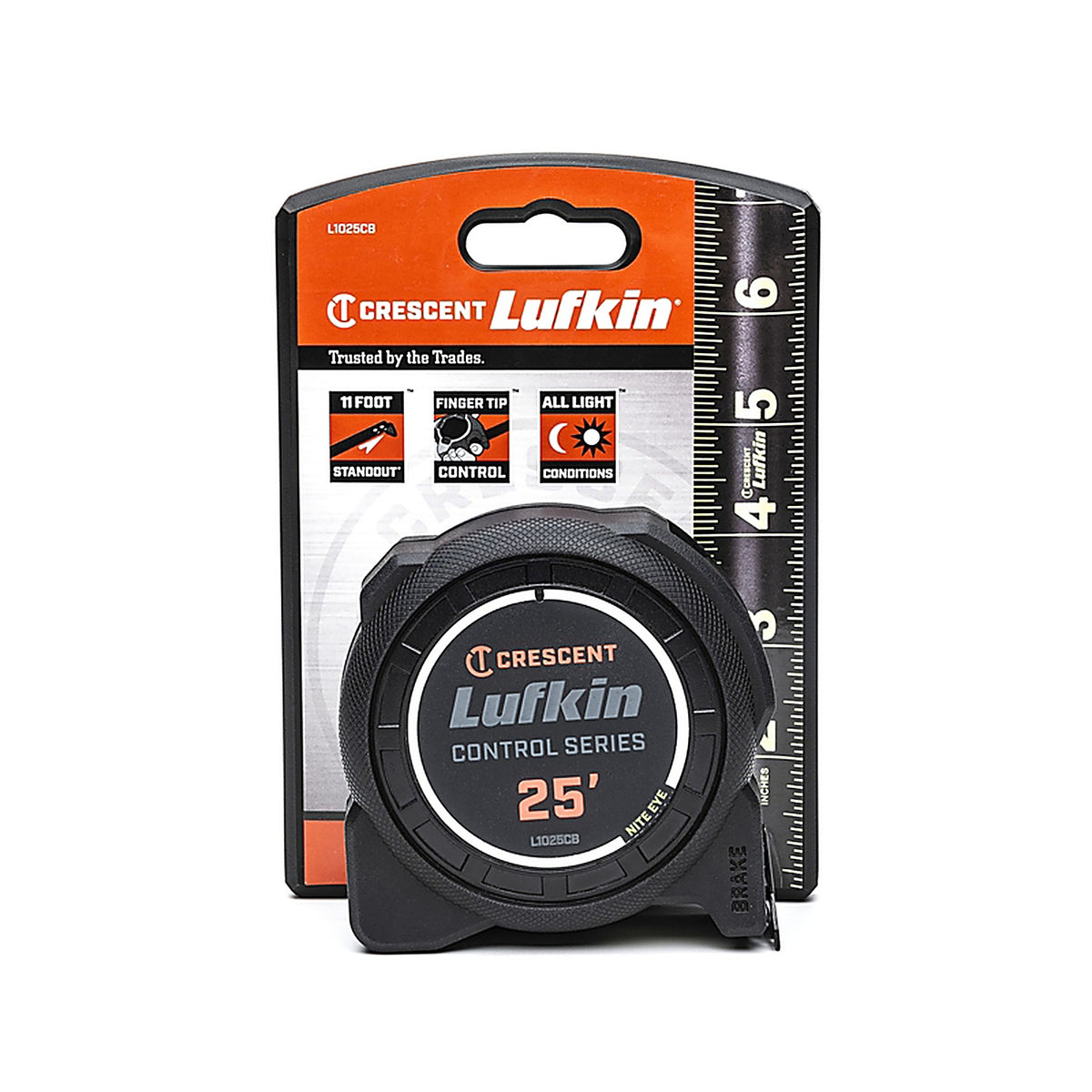 Crescent - L1025CB-02 - Lufkin 25 Ft. L X 1-3/16 In. W Control Series Black Blade Tape Measure
