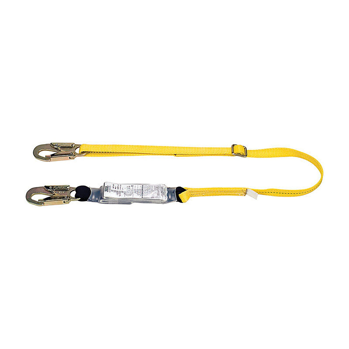 Safety Works 10096585 Workman Unisex Polyester Shock Absorbing Lanyard Yellow 1/pc.