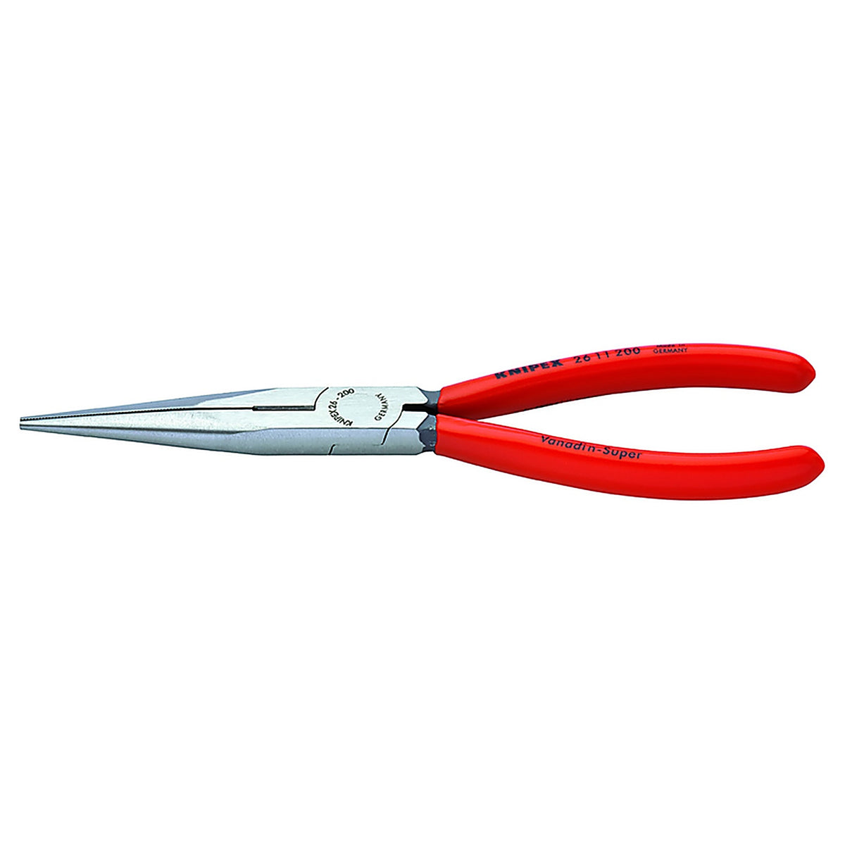 Knipex - 26 11 200 SBA - 8 In. Chrome Vanadium Steel Long Nose Pliers/Cutter