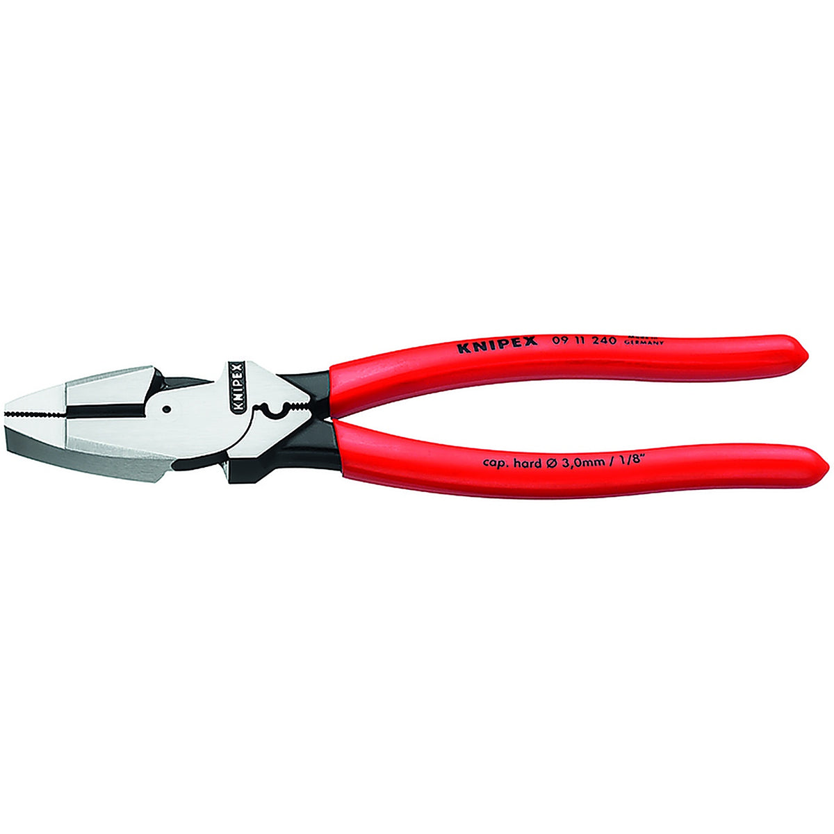 Knipex - 09 11 240 SBA - 9.5 In. Steel Linemans Crimping Pliers
