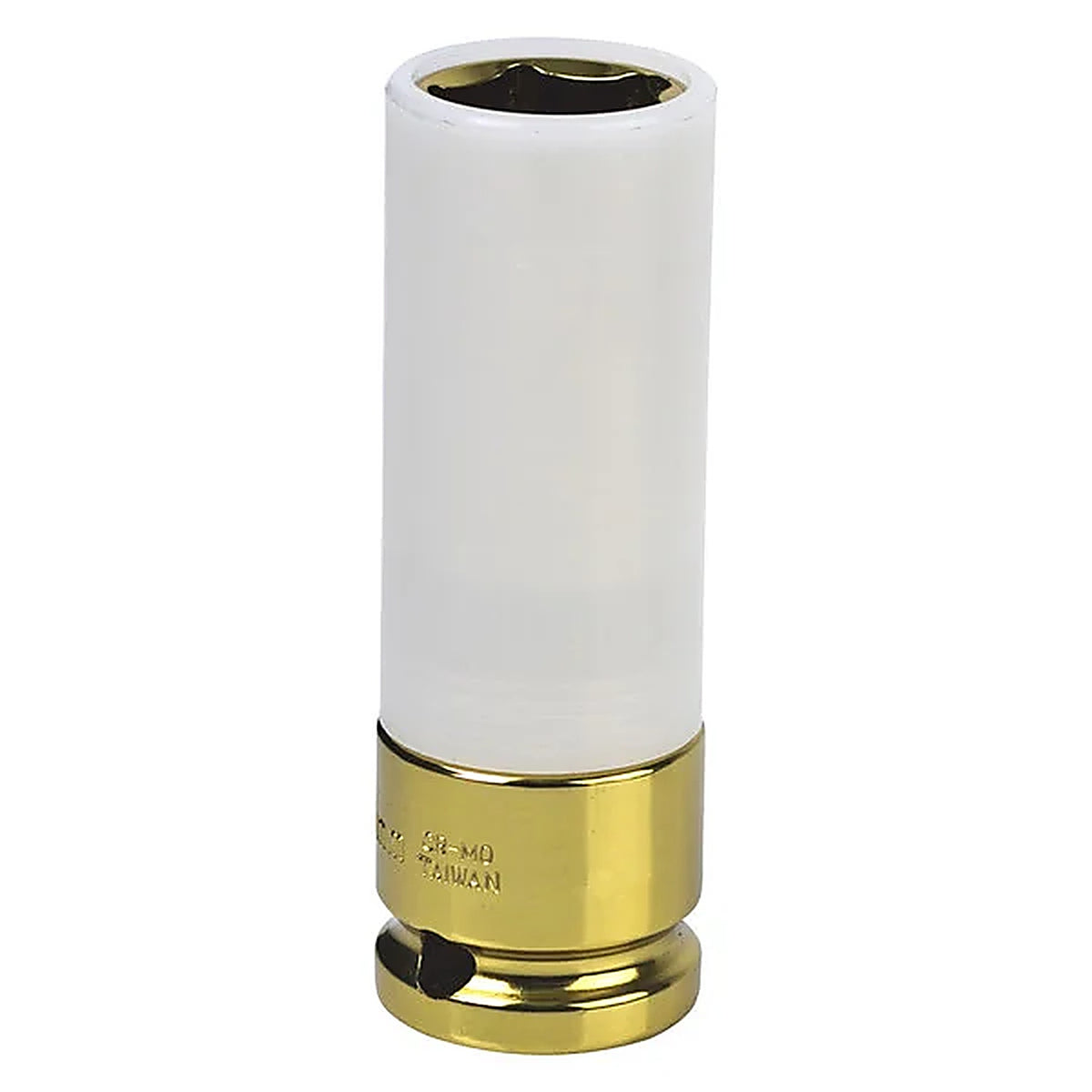 Sunex 284919 1/2in. Drive, Extra Thin Wall Deep Wheel Protector Impact Socket, 19mm, Yellow