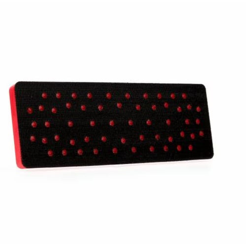 3M 28531 Hookit Clean Sanding Pad, 70 mm x 198 mm x 12.7 mm 33 Holes Red Foam 60440238495