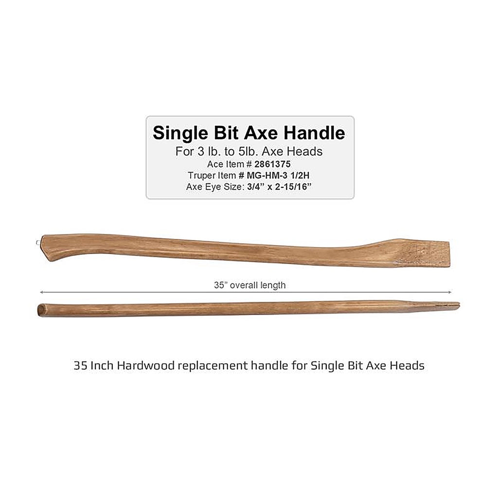 Truper MG-HM31/2H 35 in. Wood Axe Replacement Handle