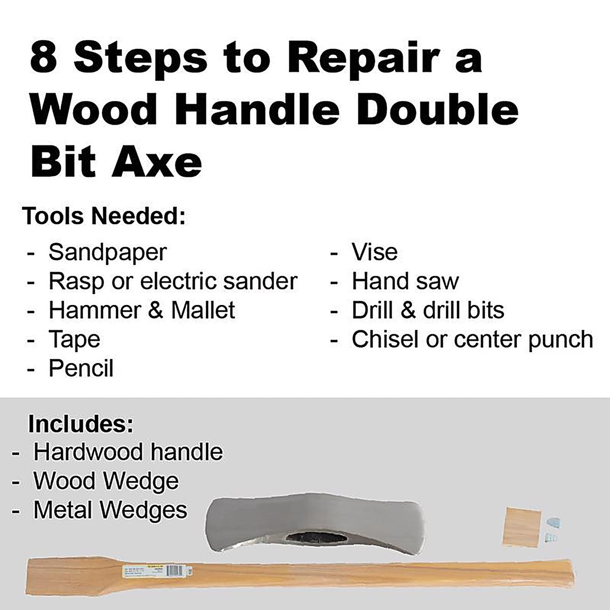 Truper MG-DHM-31/2H 35 in. Wood Axe Replacement Handle