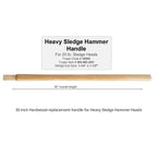 Truper MG-MD-20 36 in. Wood Heavy Duty Replacement Handle Brown 1/pc.