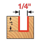 Diablo DR75102 1/4 in. D X 2-1/2 in. L Carbide Up Spiral Bit