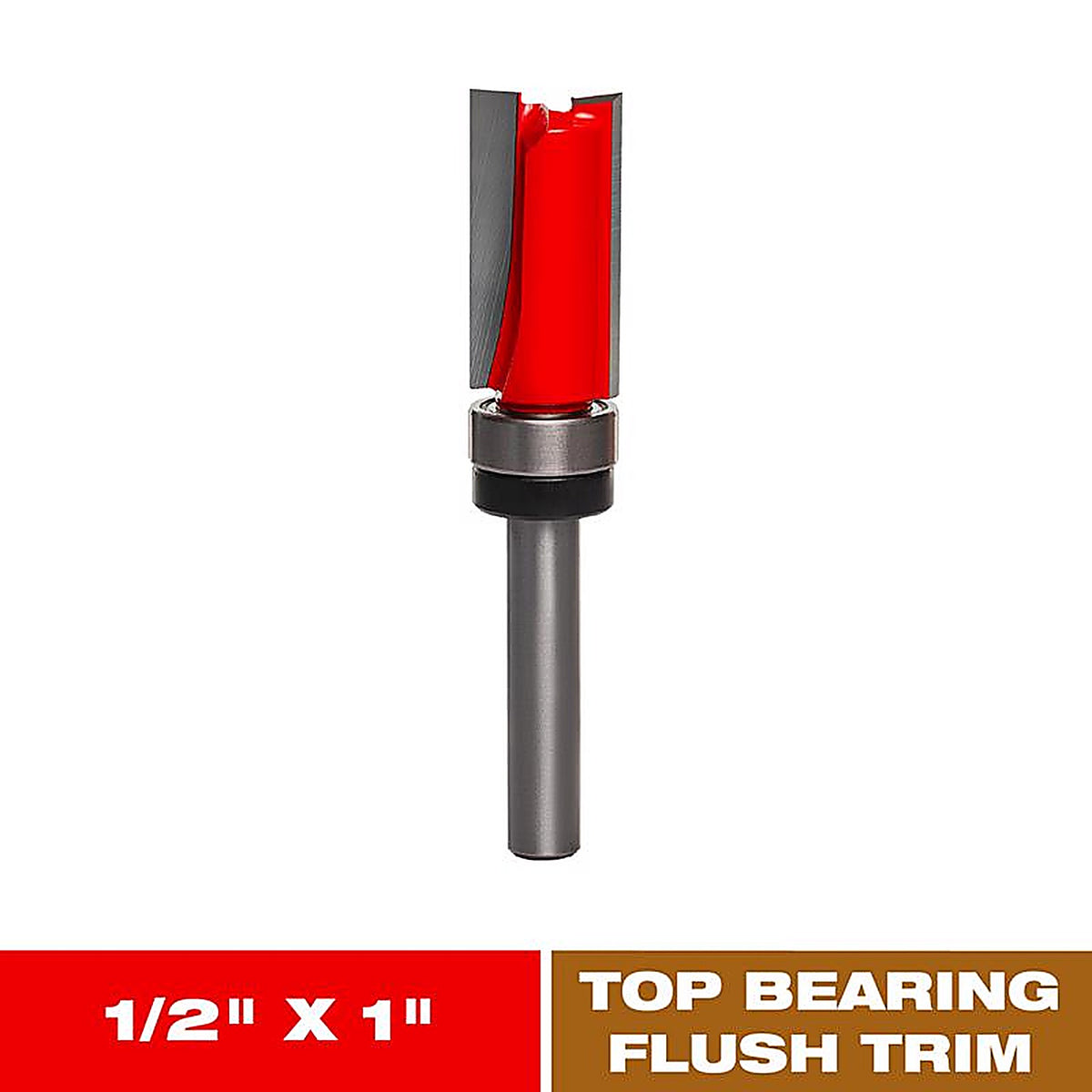 Diablo DR50102 1/2 in. D X 2-5/8 in. L Carbide Top Bearing Flush Trim Router Bit