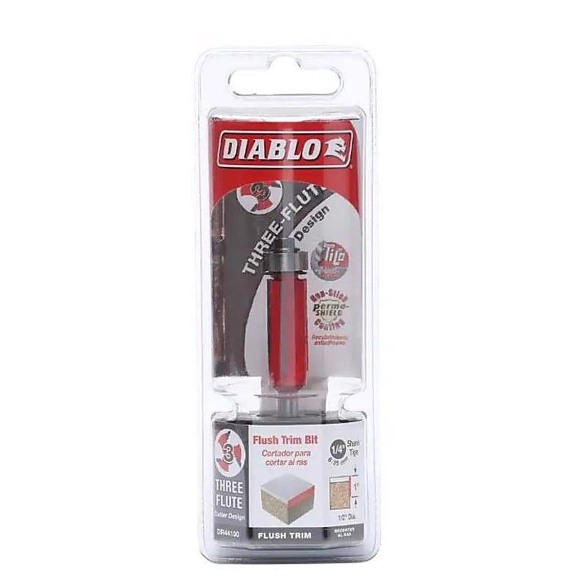 Diablo DR44100 1/2 in. D X 2-13/16 in. L Carbide Flush Trim Router Bit