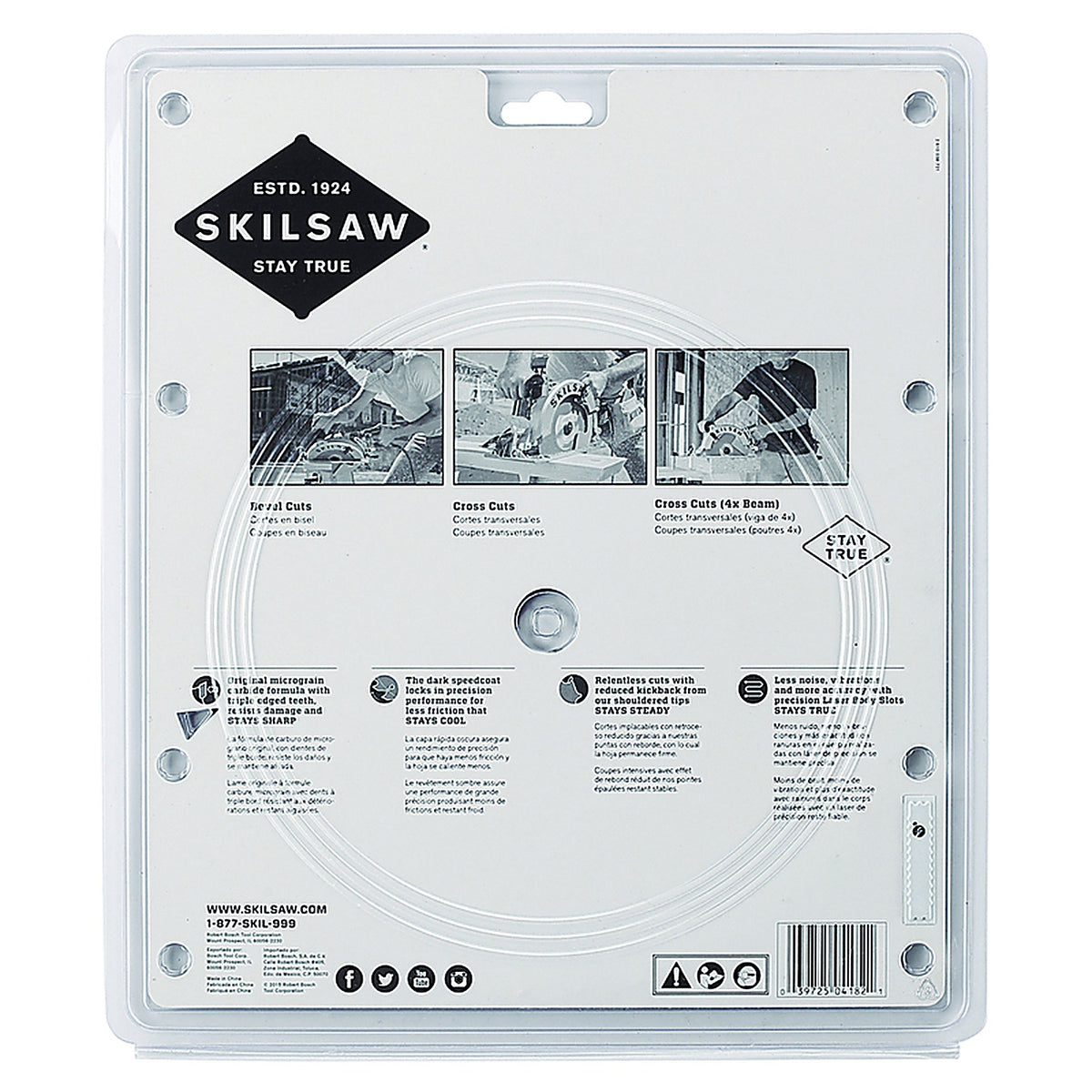 Skil 76240 SKILSAW 10-1/4 Dia. x 13/16 in. Carbide Tipped Circular Saw Blade 40 teeth 1/pc.